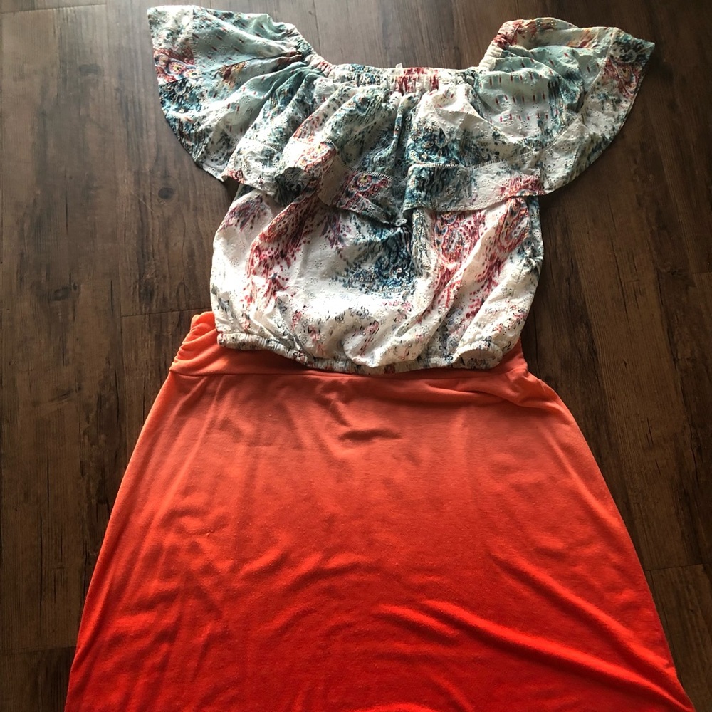 Orange skirt